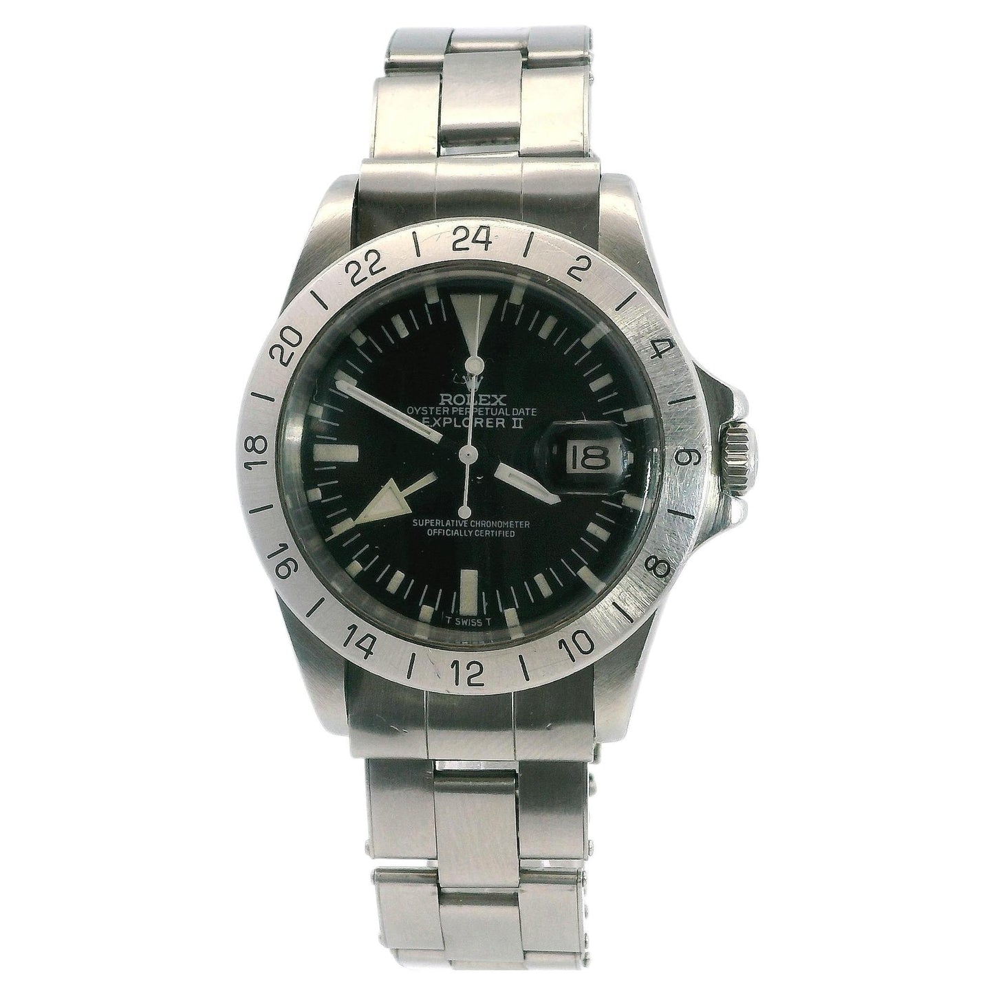 Rolex Explorer II 1655 'Albino Freccione' Vintage Steel Mens Watch W/Papers