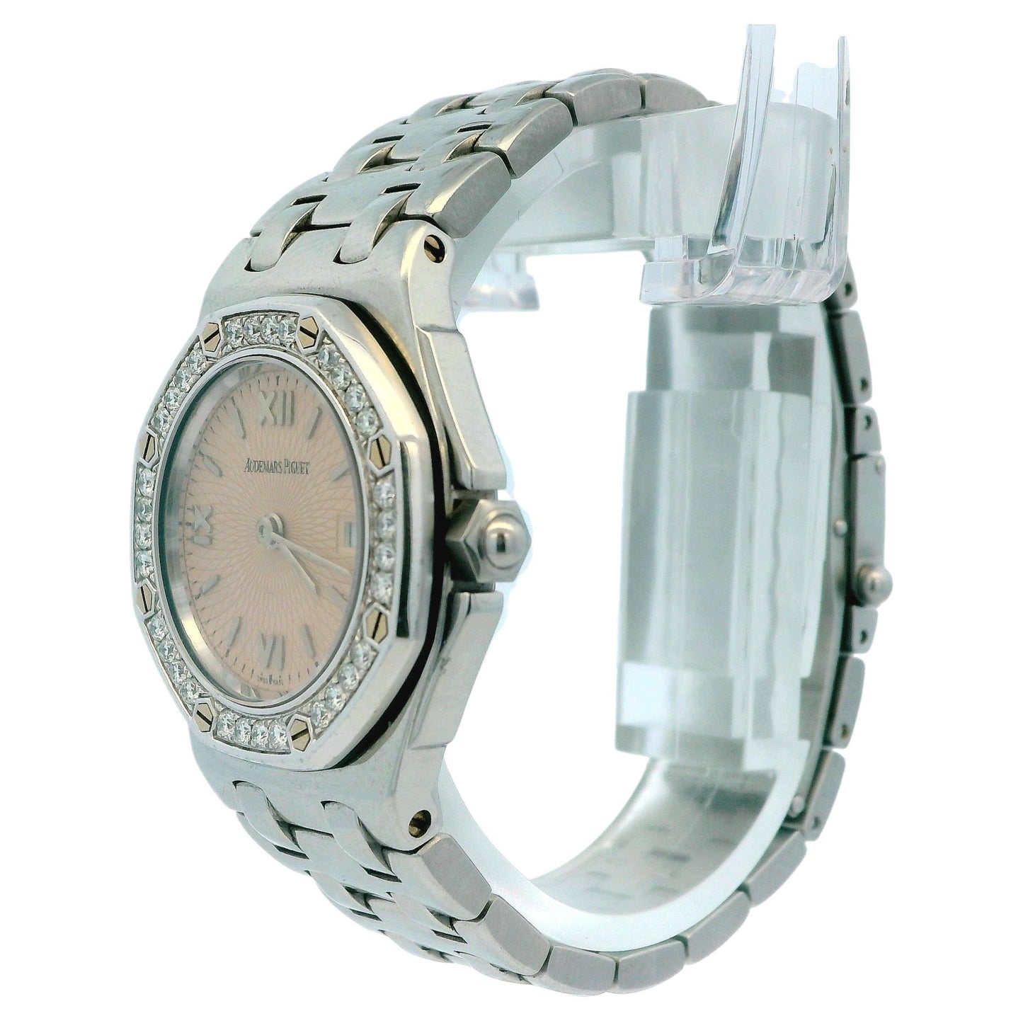Audemars Piguet  Royal Oak Offshore Pink Dial Diamon Bezel Ladies Watch