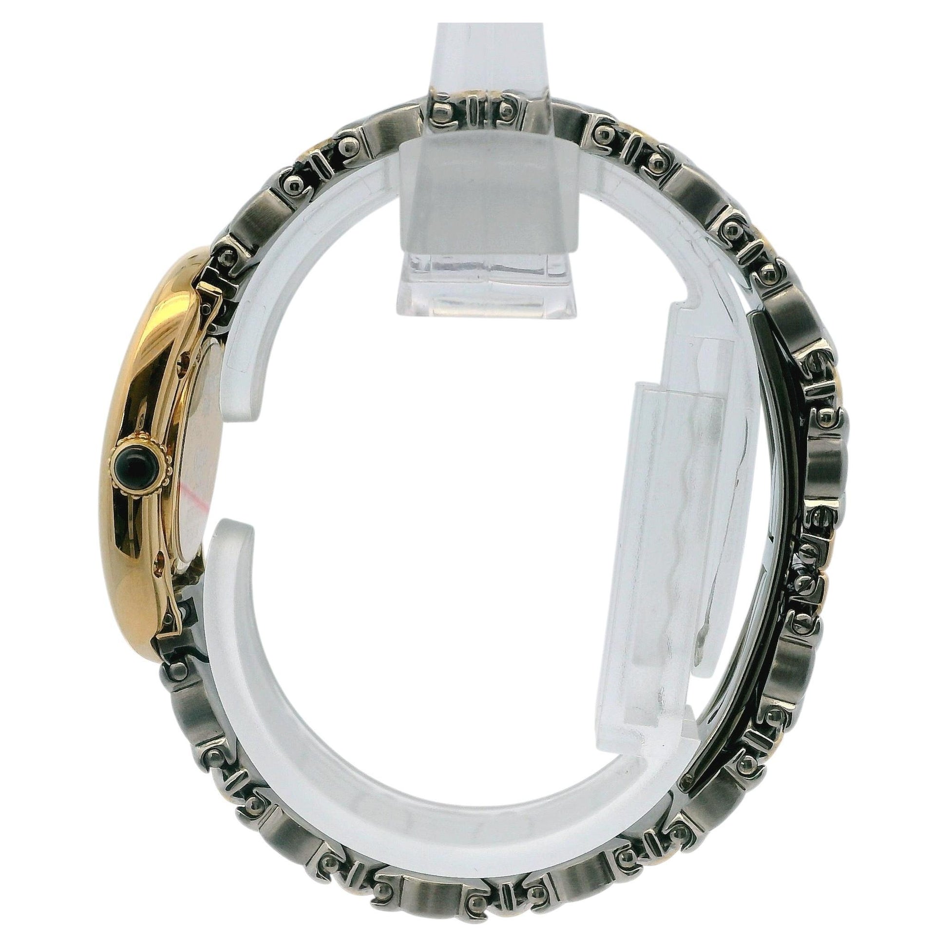 Cartier Baignoire W15045D8 18k Yellow Gold Steel Ladies Watch