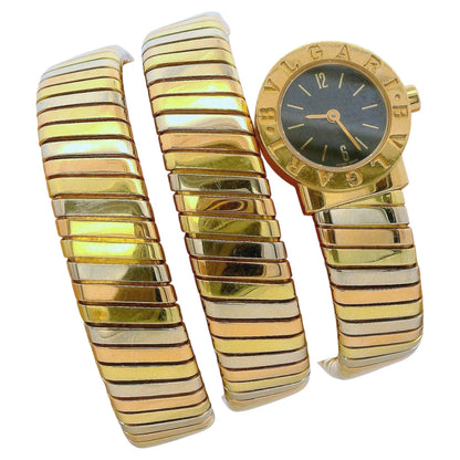 Bvlgari Tubogas BB191T Serpenti 18K Yellow, White & Rose Gold Ladies Watch