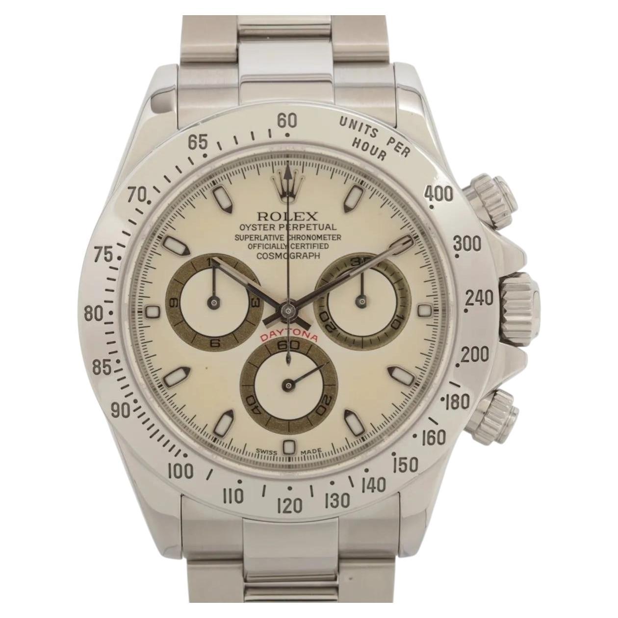 Rolex Daytona 116520 Stainless Steel Cream Dial Box & Papers-2004