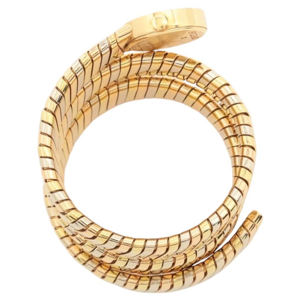 Bvlgari Tubogas BB191T Serpenti 18K Yellow, White & Rose Gold Ladies Watch