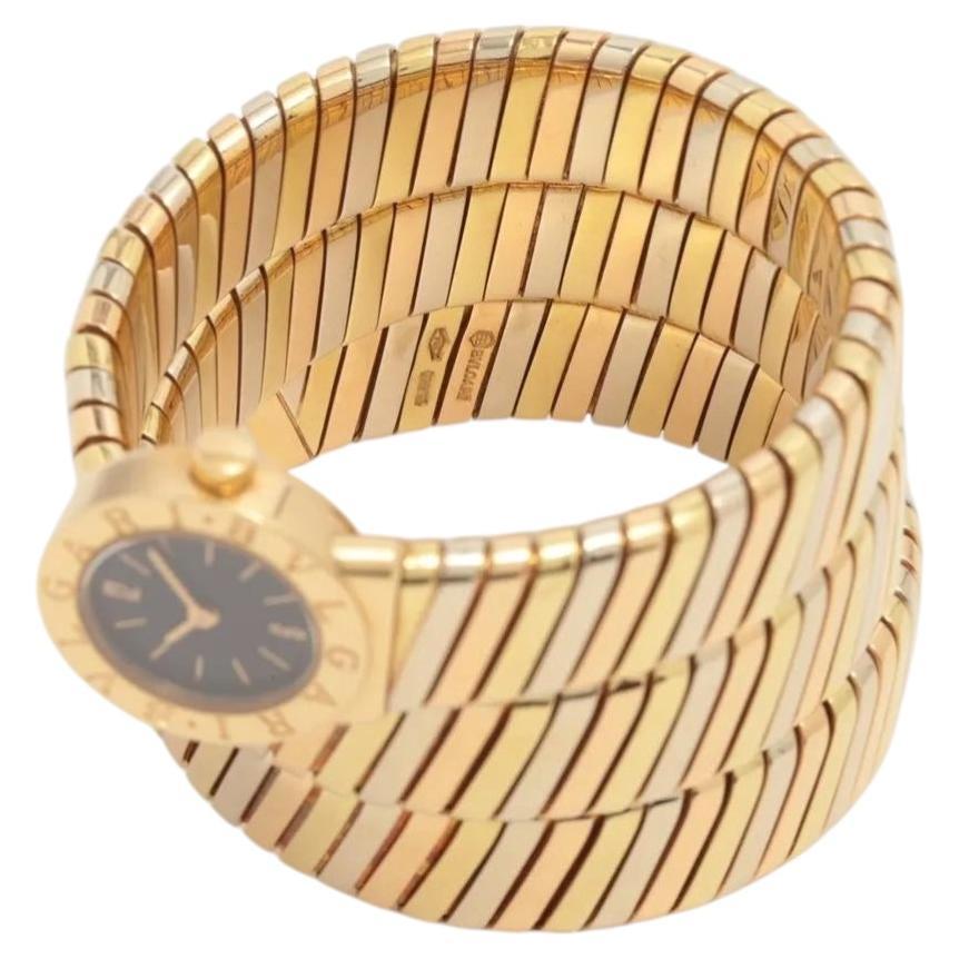Bvlgari Tubogas BB191T Serpenti 18K Yellow, White & Rose Gold Ladies Watch