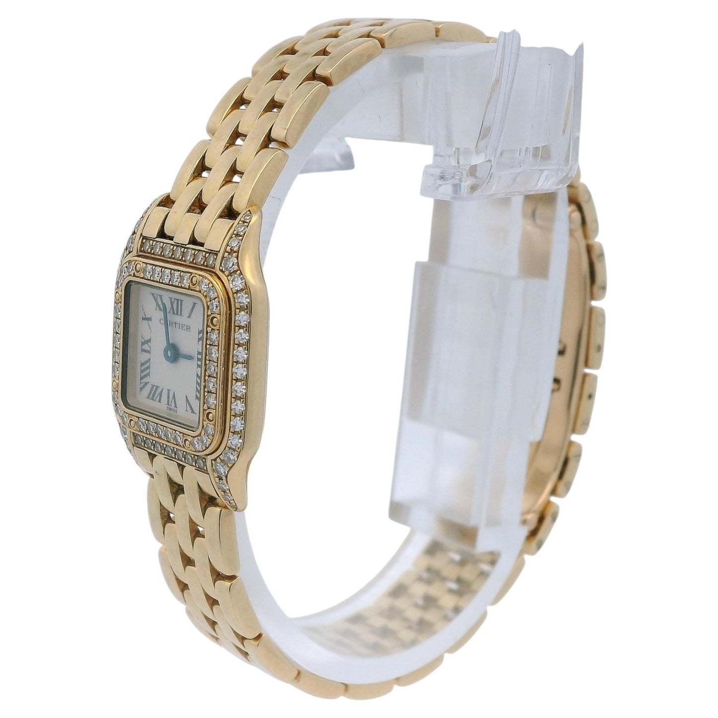 Cartier Panthere Mini WF3141B9 18K Yellow gold Diamond Ladies Watch