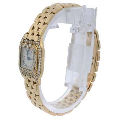 Cartier Panthere Mini WF3141B9 18K Yellow gold Diamond Ladies Watch