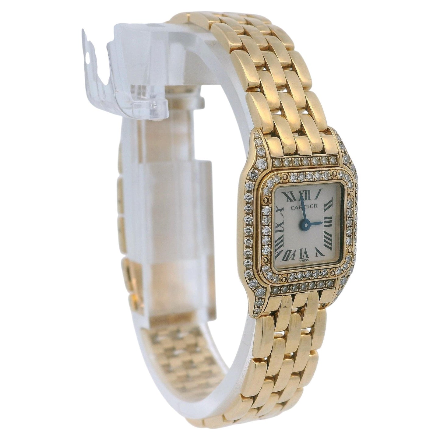 Cartier Panthere Mini WF3141B9 18K Yellow gold Diamond Ladies Watch