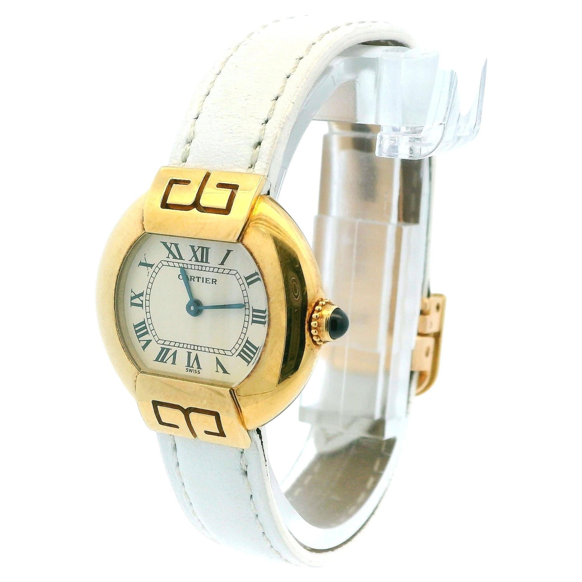 Cartier Ellipse W1513656 Art Deco 18K Yellow Gold Ladies Watch