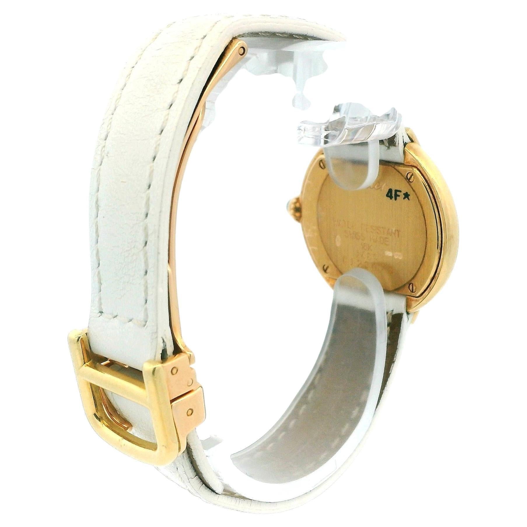 Cartier Ellipse W1513656 Art Deco 18K Yellow Gold Ladies Watch