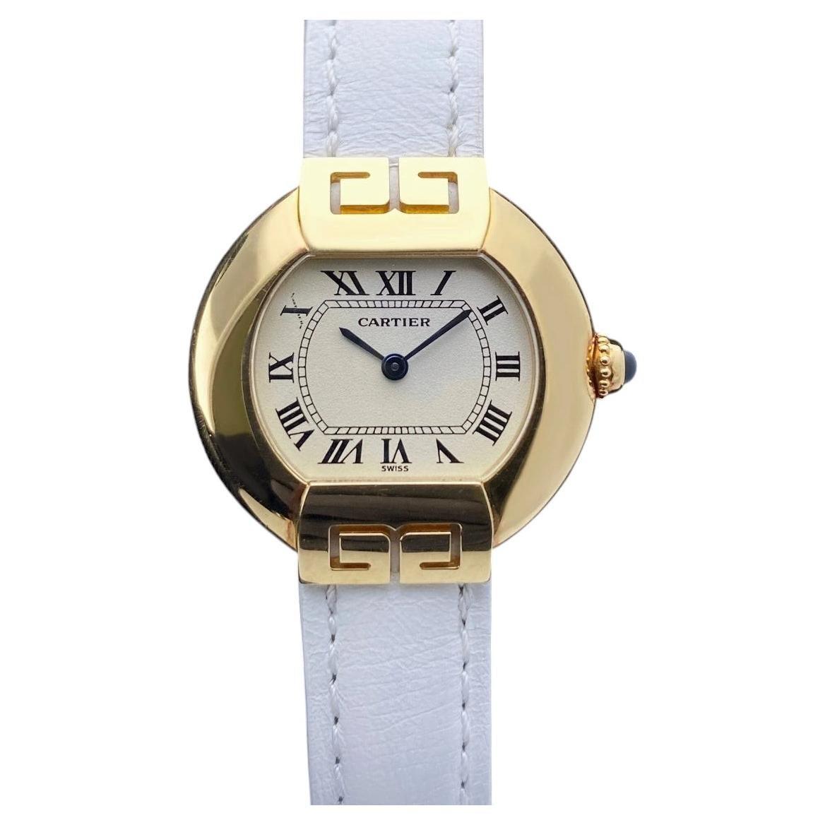 Cartier Ellipse W1513656 Art Deco 18K Yellow Gold Ladies Watch
