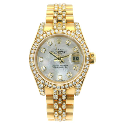 Rolex Datejust 179158 18K Yellow Gold MOP Diamond Full-Set 2006