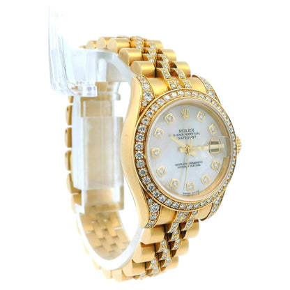 Rolex Datejust 179158 18K Yellow Gold MOP Diamond Full-Set 2006