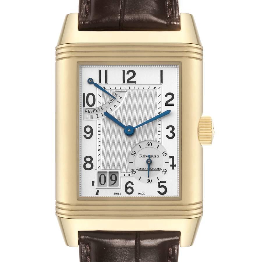 Jaeger LeCoultre Q3001420 Reverso Grande Date 8 Day Yellow Gold Watch