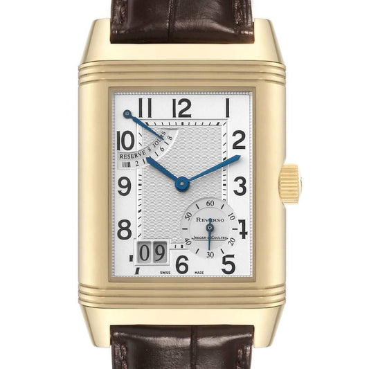 Jaeger LeCoultre Q3001420 Reverso Grande Date 8 Day Yellow Gold Watch
