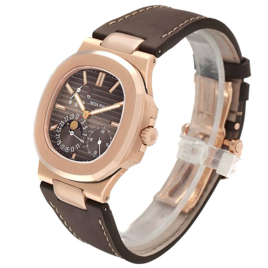 Patek Philippe Nautilus 5712R Moonphase 18K Rose Gold Mens Watch