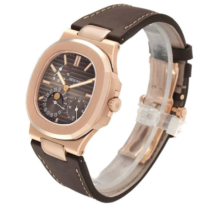 Patek Philippe Nautilus 5712R Moonphase 18K Rose Gold Mens Watch