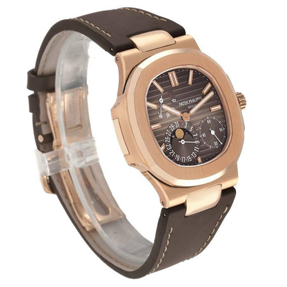 Patek Philippe Nautilus 5712R Moonphase 18K Rose Gold Mens Watch