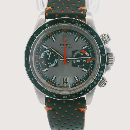 Tudor Monte Carto orange black grey dial  7149/0 Unpolished Vintage Watch