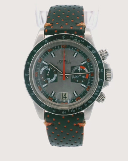 Tudor Monte Carto orange black grey dial  7149/0 Unpolished Vintage Watch