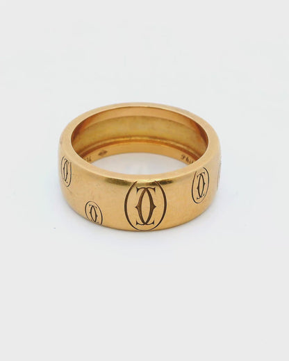 Cartier 18K Rose Gold Ring Size 57