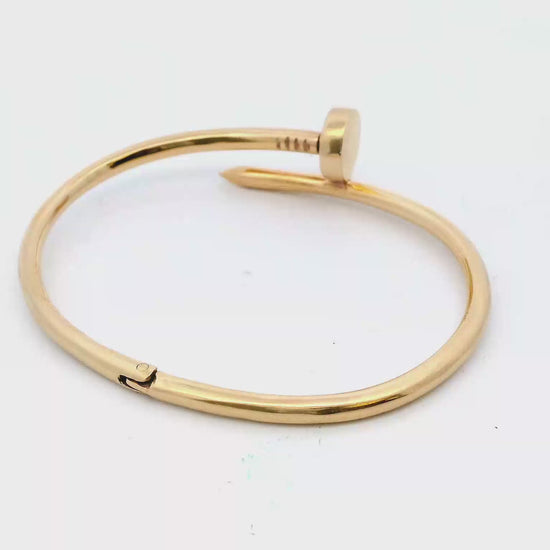 Cartier 18k Yellow Gold Aldo Cipullo Cartier Nail Bangle Bracelet