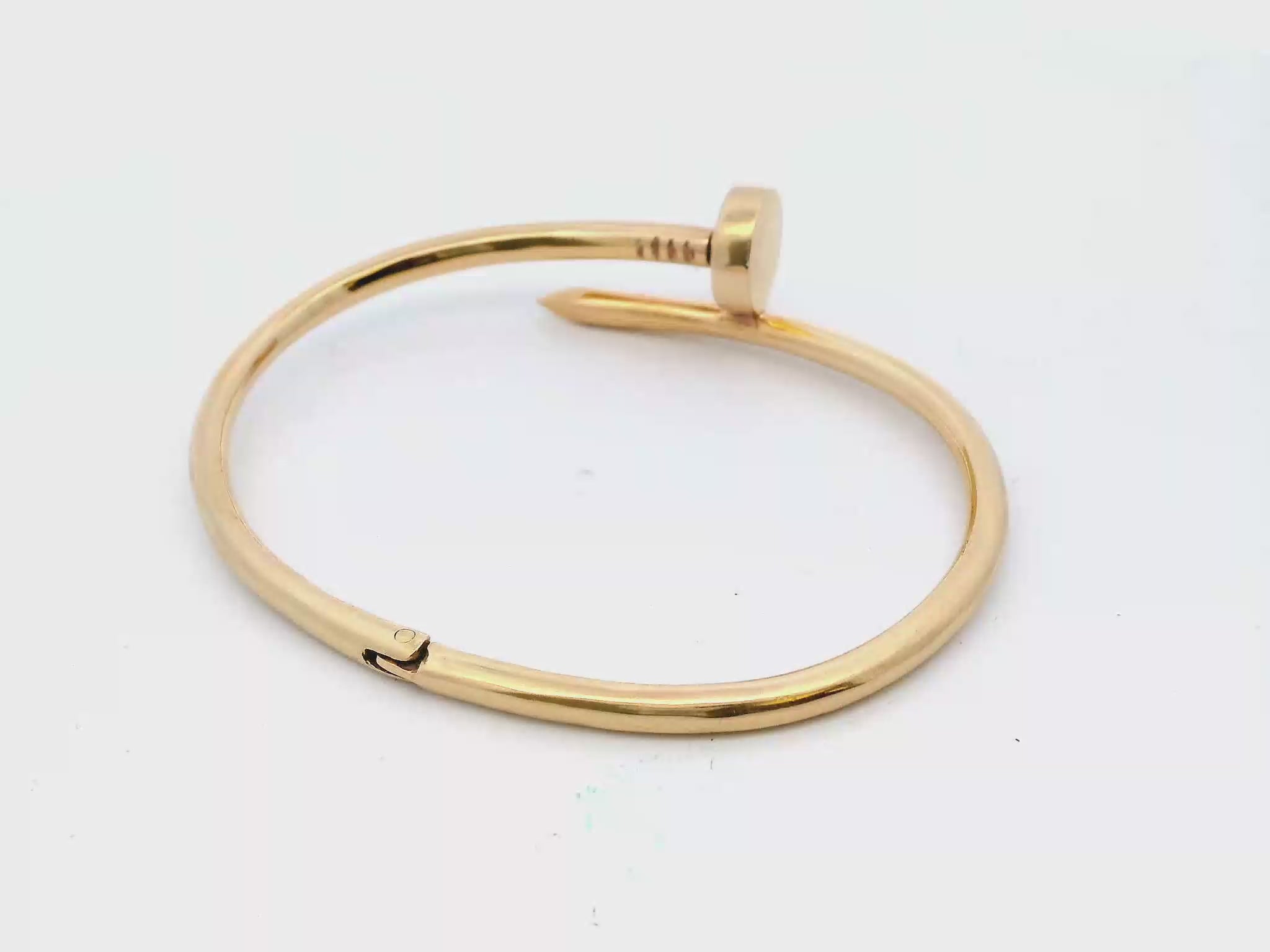 Cartier 18k Yellow Gold Aldo Cipullo Cartier Nail Bangle Bracelet