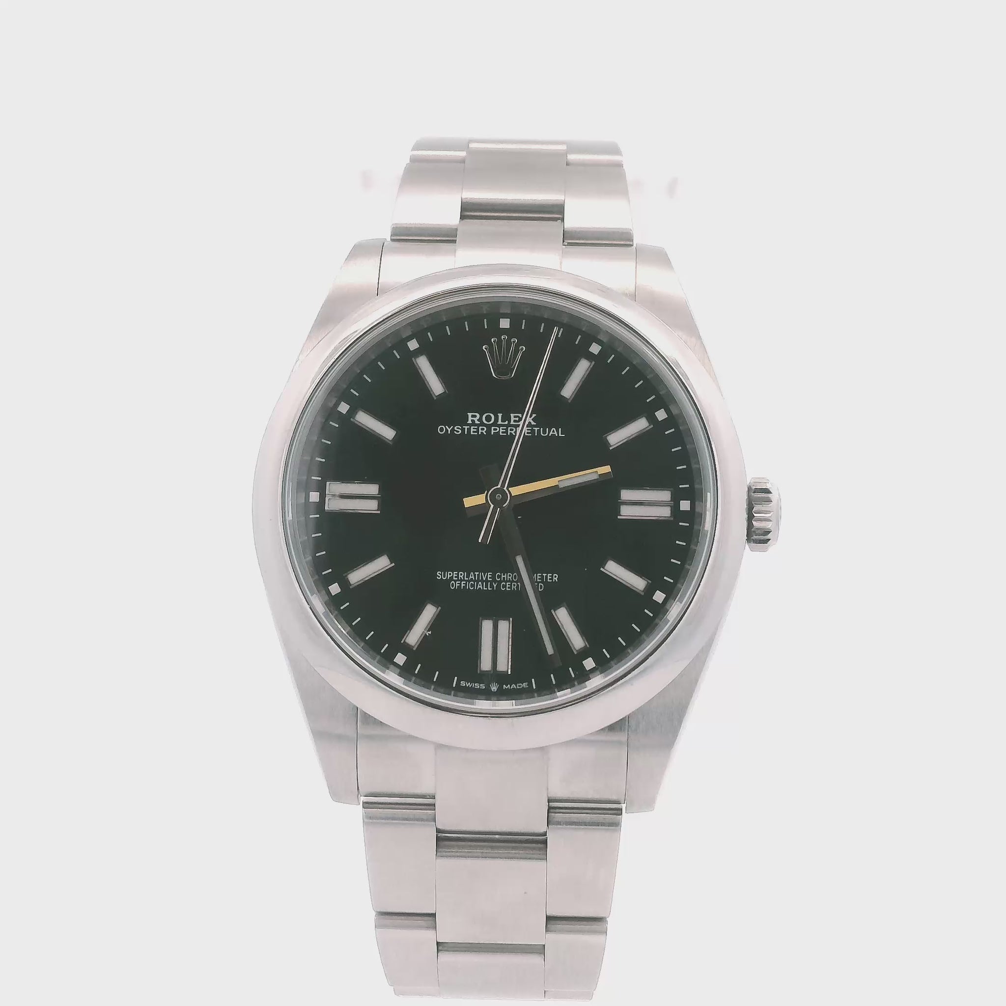 Rolex Oyster Perpetual 124300 Black Dial Mens Watch Box & Papers(Pre-Owned)