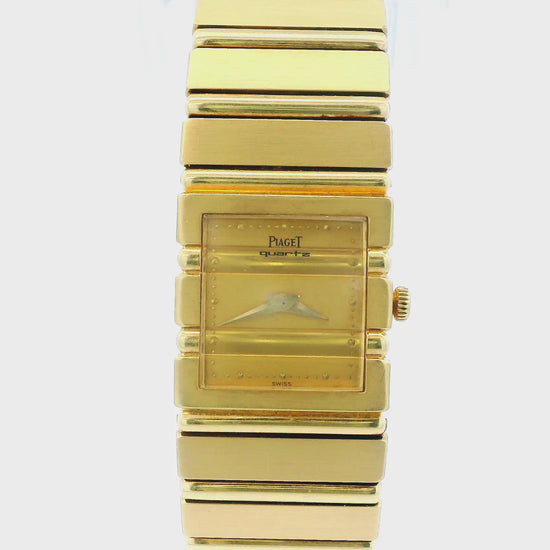 Piaget Polo 8131C701 Midsize 18K Yellow Gold Ladies Watch