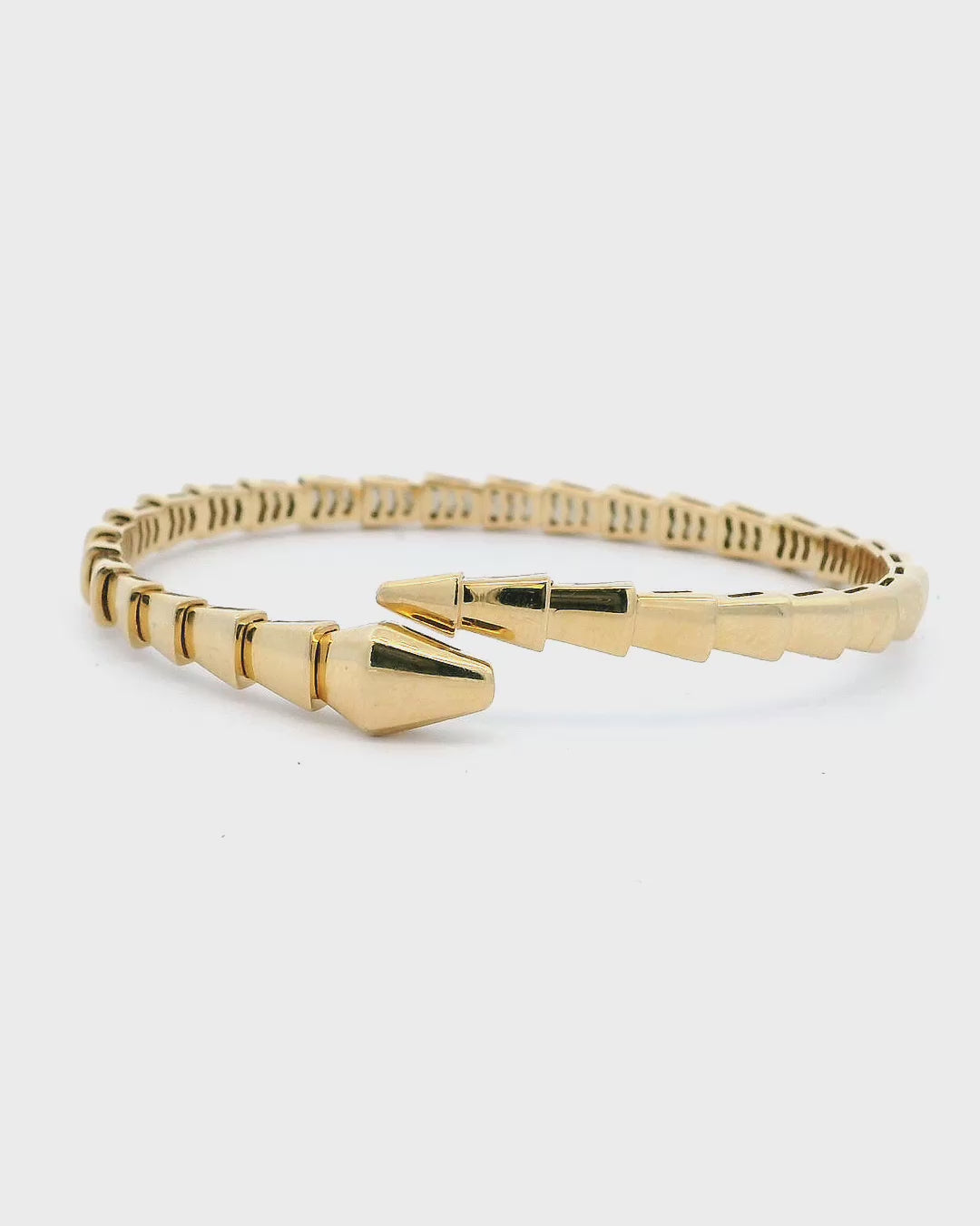 Bvlgari Serpenti Thin Bracelet 18k Yellow Gold Box & Papers 2023