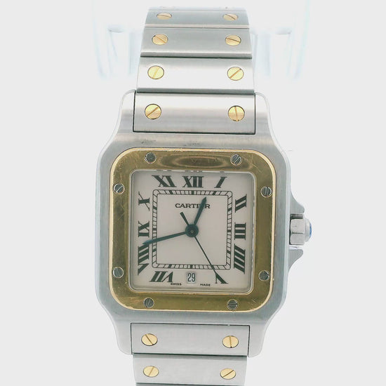 Cartier Santos de Cartier Galbée W20011C4 Two-Tone Unpolished