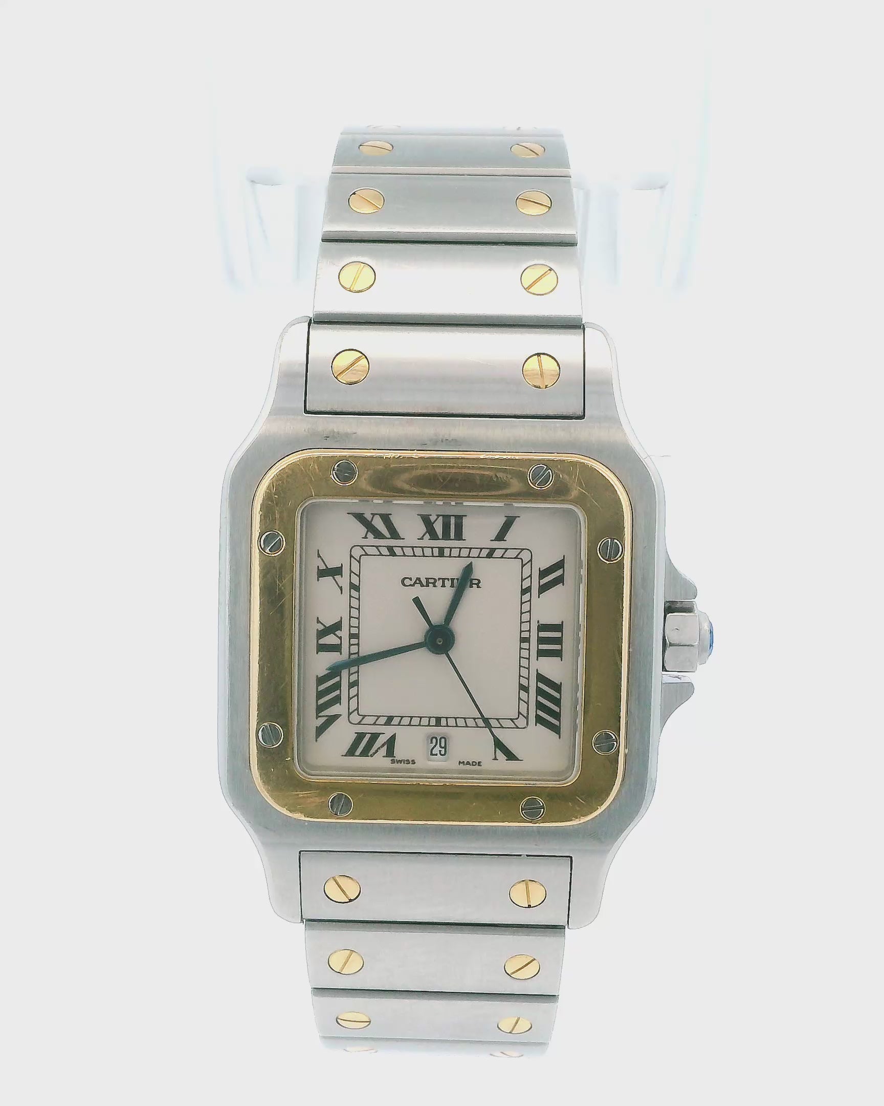Cartier Santos de Cartier Galbée W20011C4 Two-Tone Unpolished