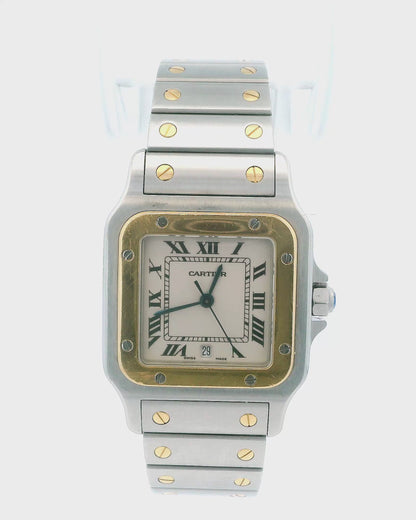 Cartier Santos de Cartier Galbée W20011C4 Two-Tone Unpolished