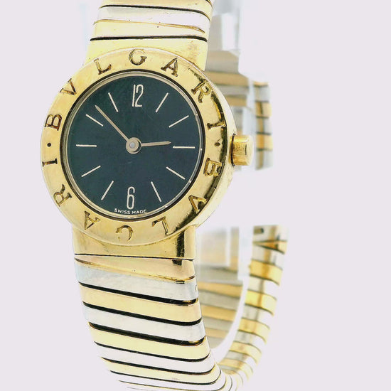 Bvlgari Tubogas BB232T 18K Yellow, Rose & White Gold Ladies Watch