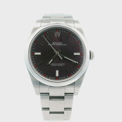 Rolex Oyster Perpetual 114300 Red Grape Dial W/ Box & Papers