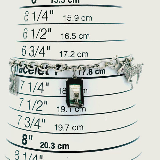 Cartier Diamond Charm 1937 in platinum Bracelet