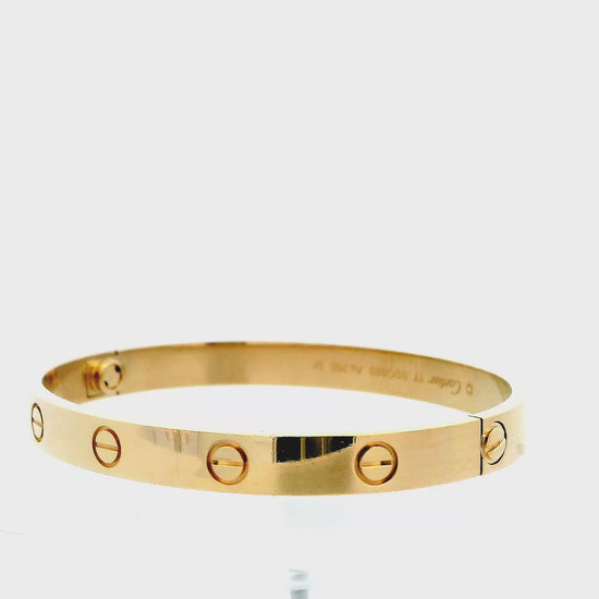 Cartier Love Size 17y Brac svc pap With Box