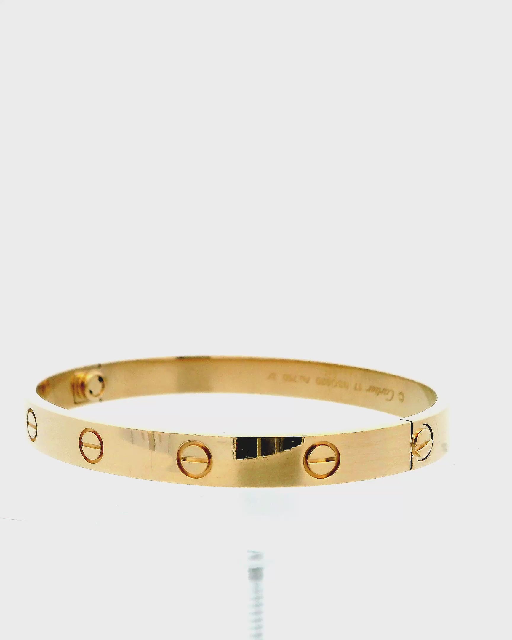 Cartier Love Size 17y Brac svc pap With Box