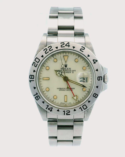 Rolex  Explorer II 16550 Cream Dial Vintage Mens Watch
