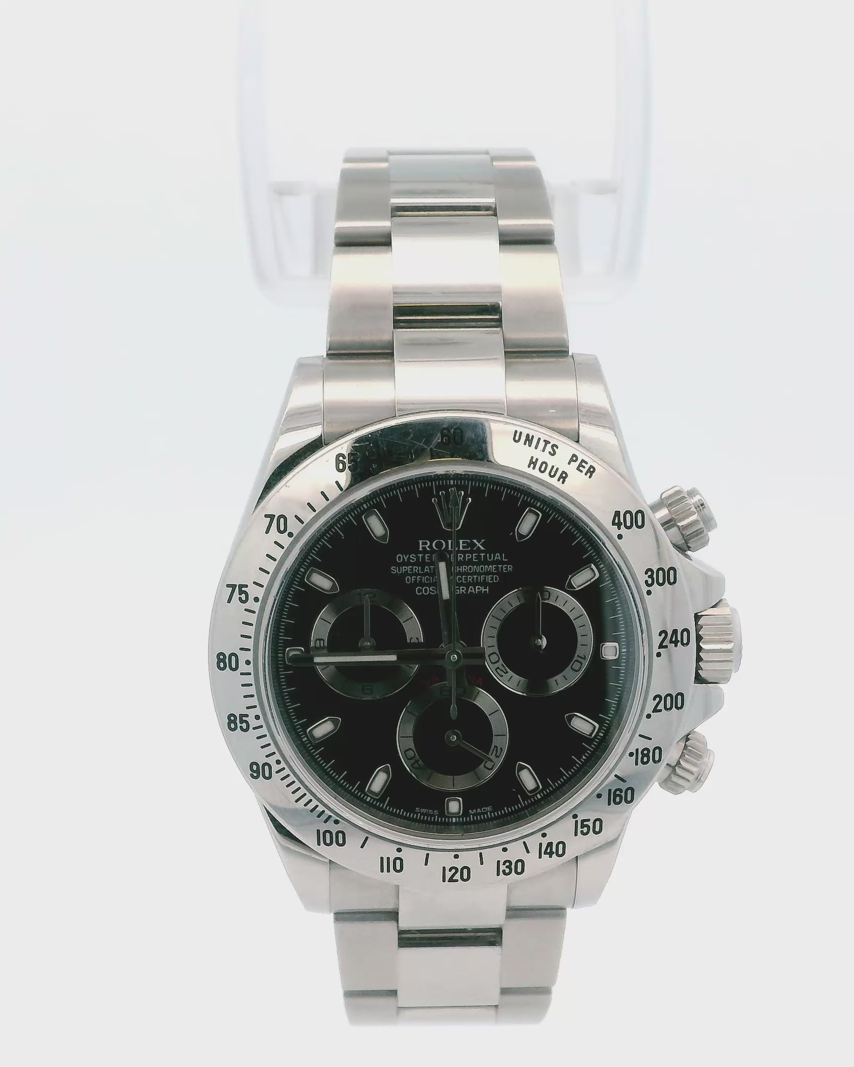 Rolex Daytona 116520 Black 'APH' Dial Watch Box & Papers