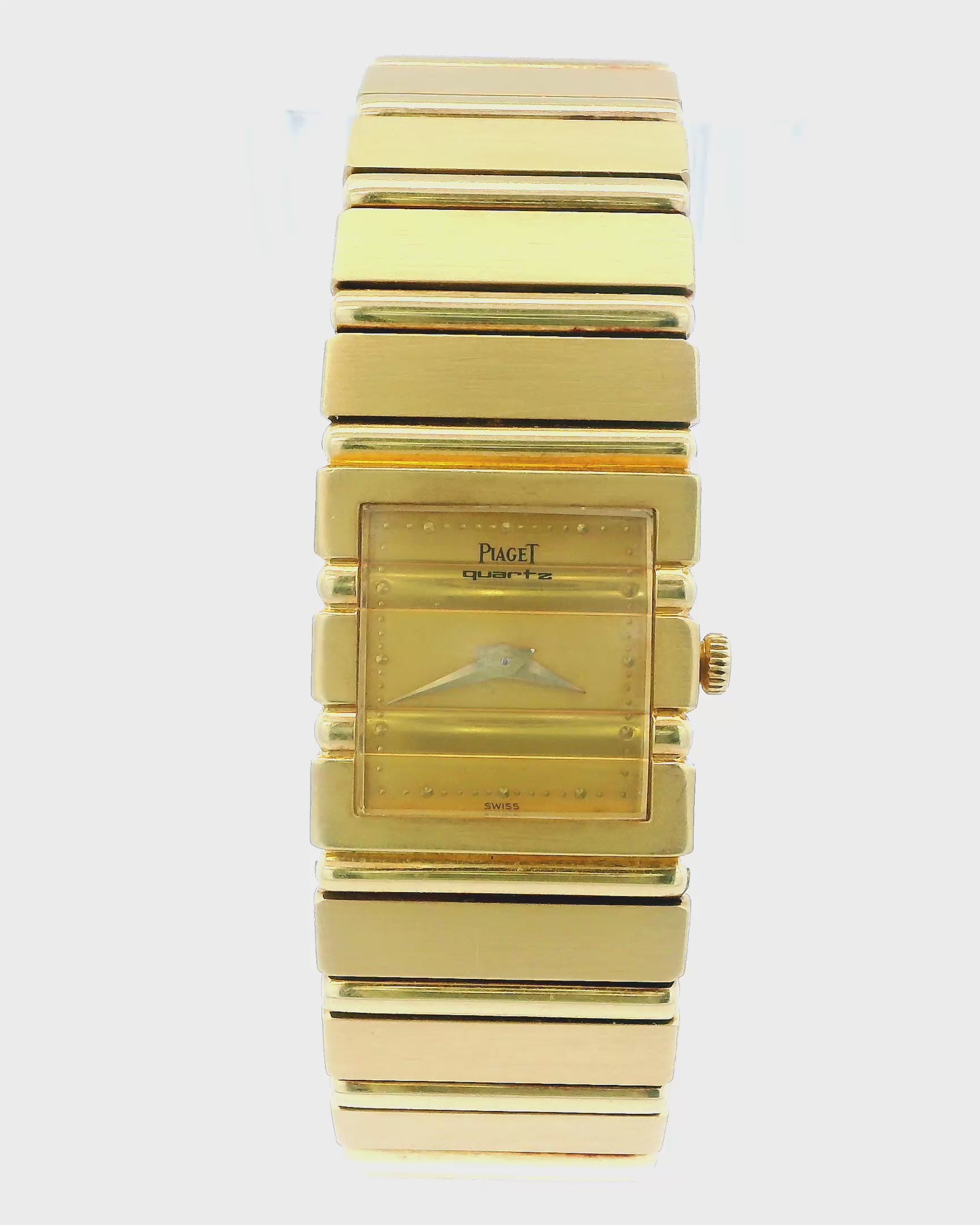 Piaget Polo 8131C701 Midsize 18K Yellow Gold Ladies Watch
