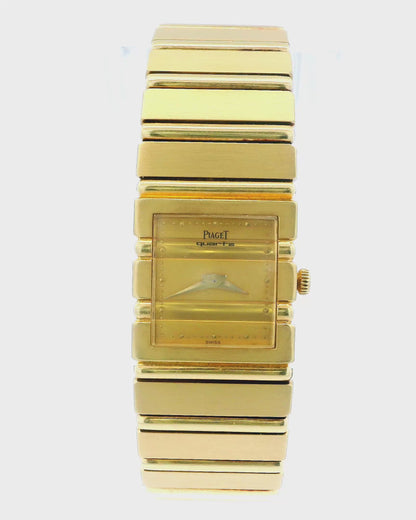 Piaget Polo 8131C701 Midsize 18K Yellow Gold Ladies Watch