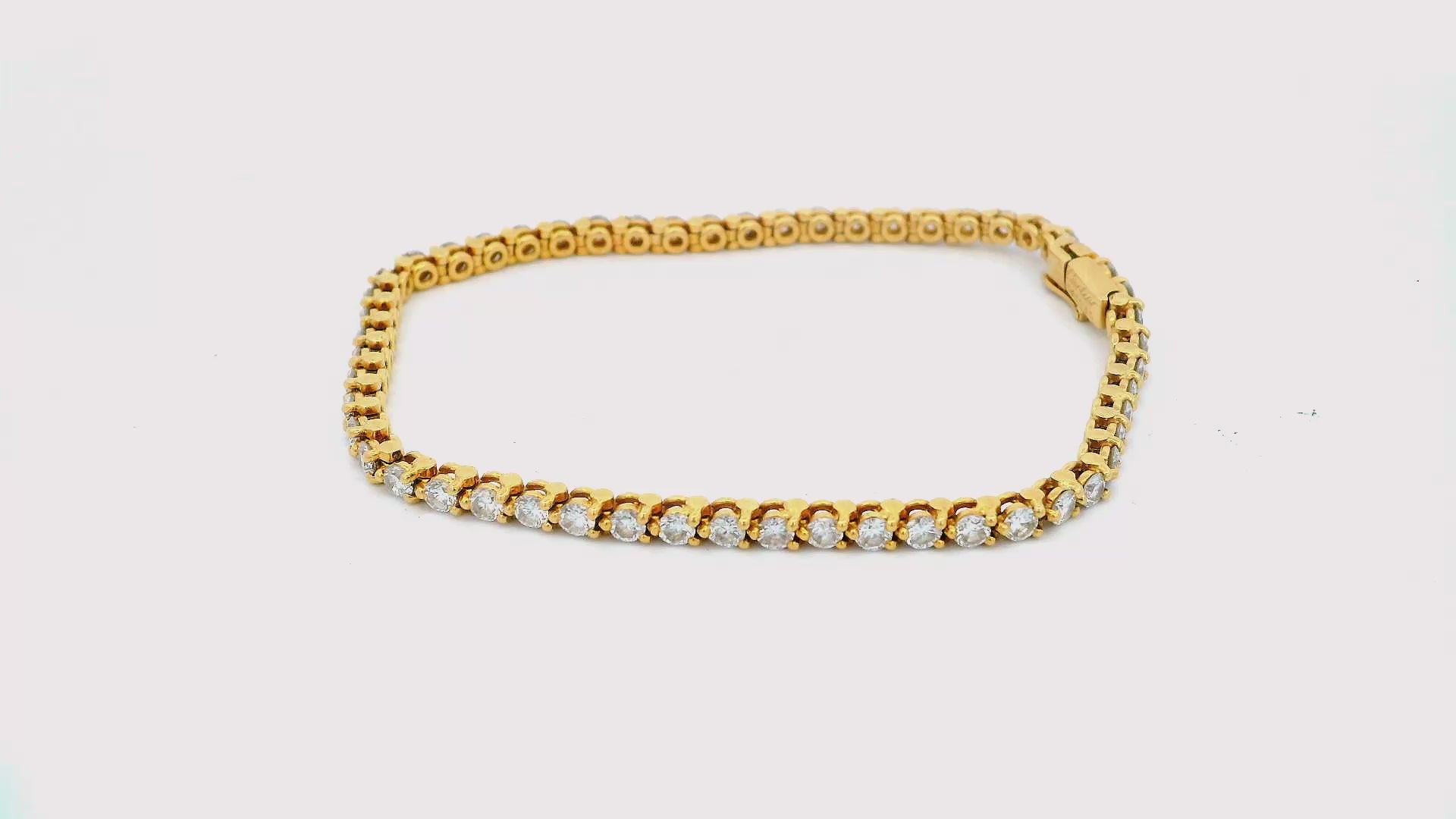 Cartier 18K Yellow Gold Diamond Line Bracelet