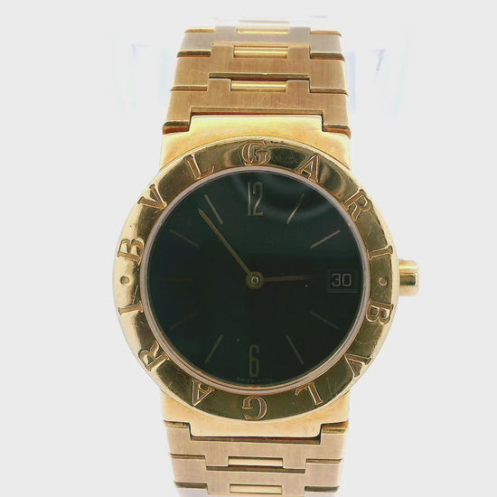 Bvlgari Diagono BB30GGD 18K Yellow Gold Ladies Watch