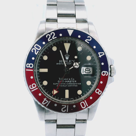 Rolex 1675 'Pepsi' GMT-MASTER Tiffany Dial Vintage Watch