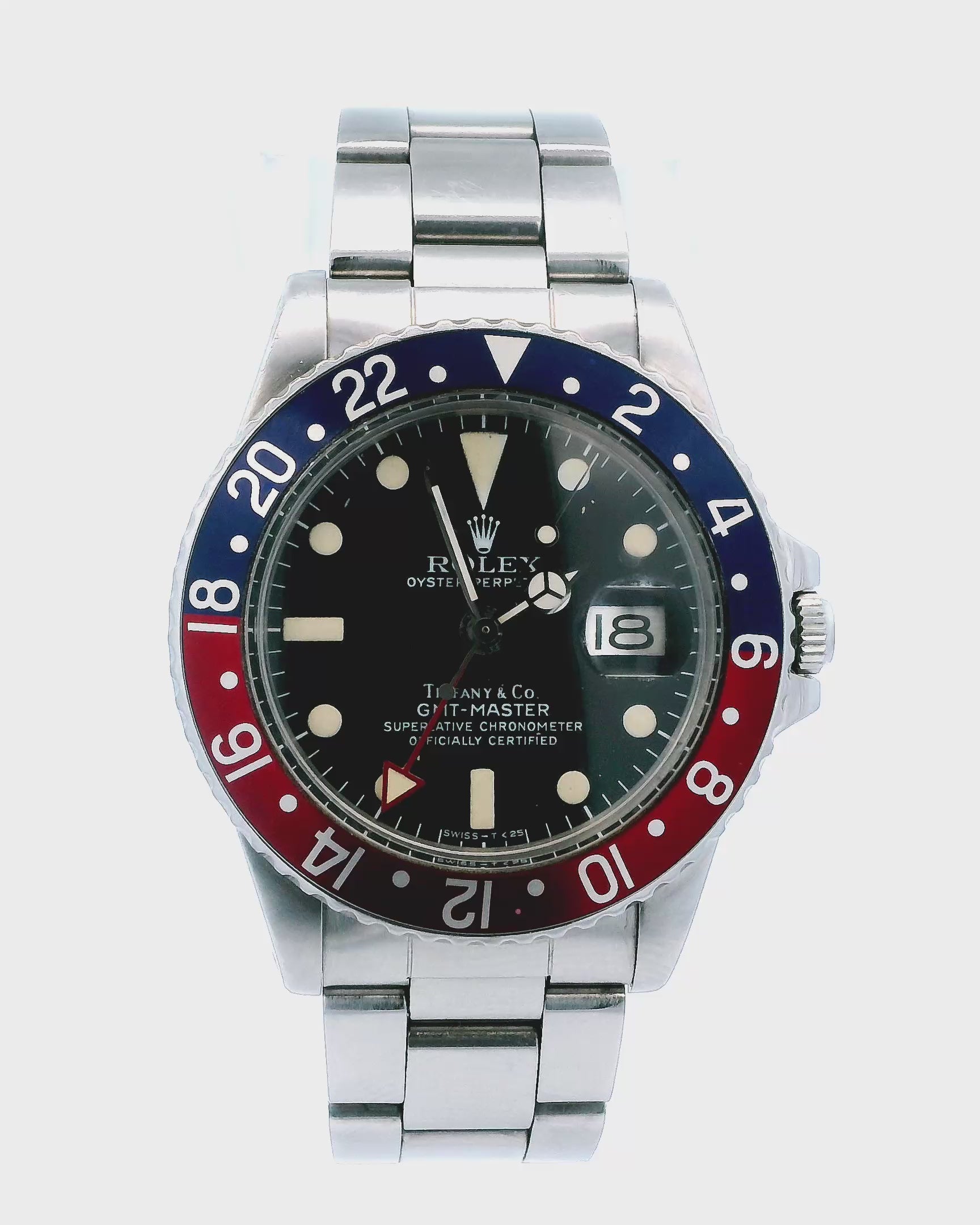 Rolex 1675 'Pepsi' GMT-MASTER Tiffany Dial Vintage Watch