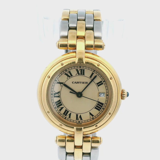 Cartier Vendome Large 8839647 18K Yellow Gold  & Two-Tone Bracelet Watch