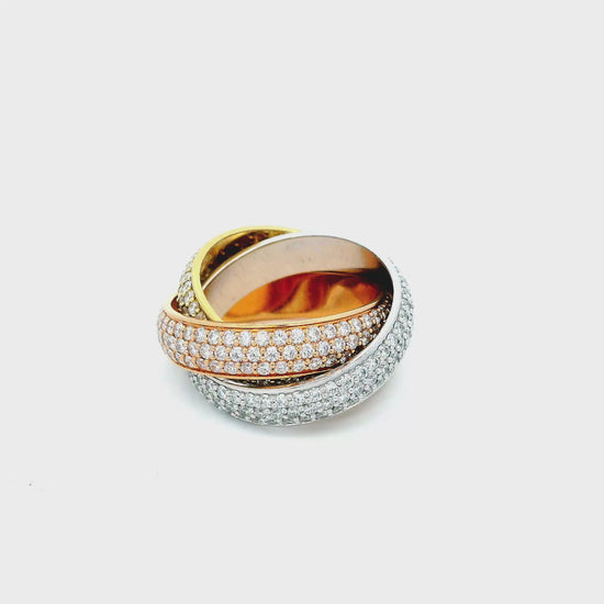 Cartier Trinity Pave Ring