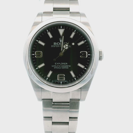 Rolex Explorer 214270 Black Dial Mens Watch Box & Papers