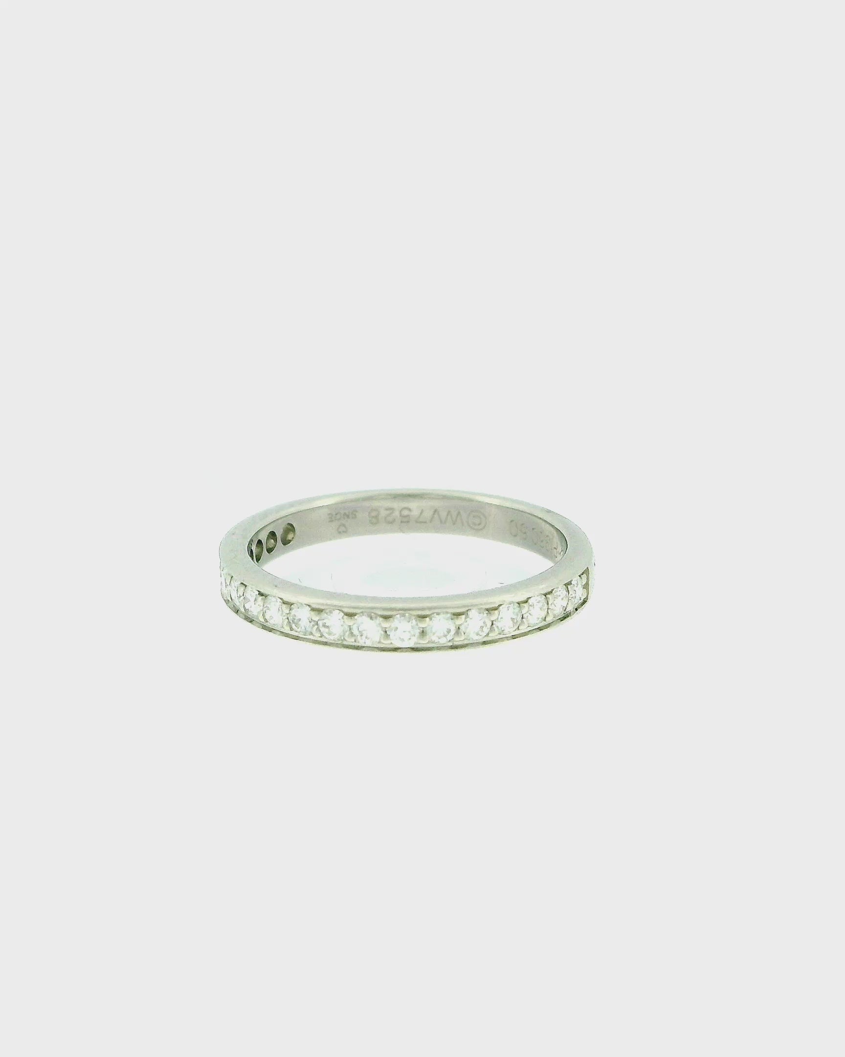 Cartier Eternity Platinum Diamond Band size 50