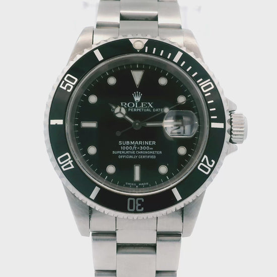 Rolex Oyster Perpetual Submariner 16610 Mens Watch