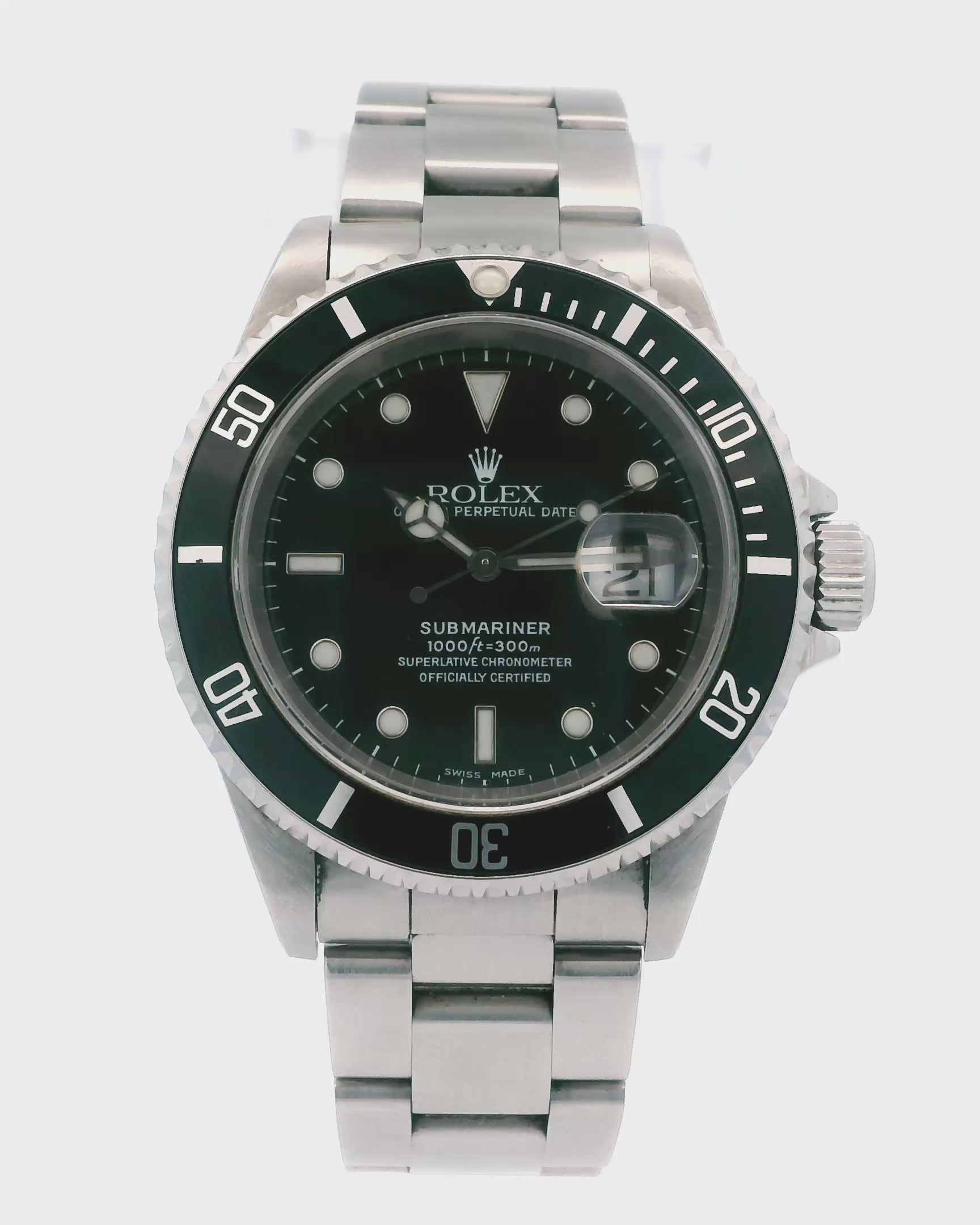 Rolex Oyster Perpetual Submariner 16610 Mens Watch